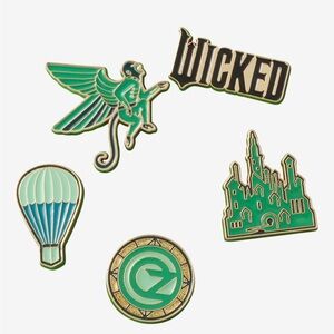 NEW! Classic Crocs Original Wicked For Good Jibbitz Charm Set (5 Pieces)- NWT